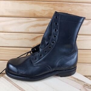 VTG Cumberland Shoe Corp 1966 US Army Black Combat Military Boots GOODYEAR Soles